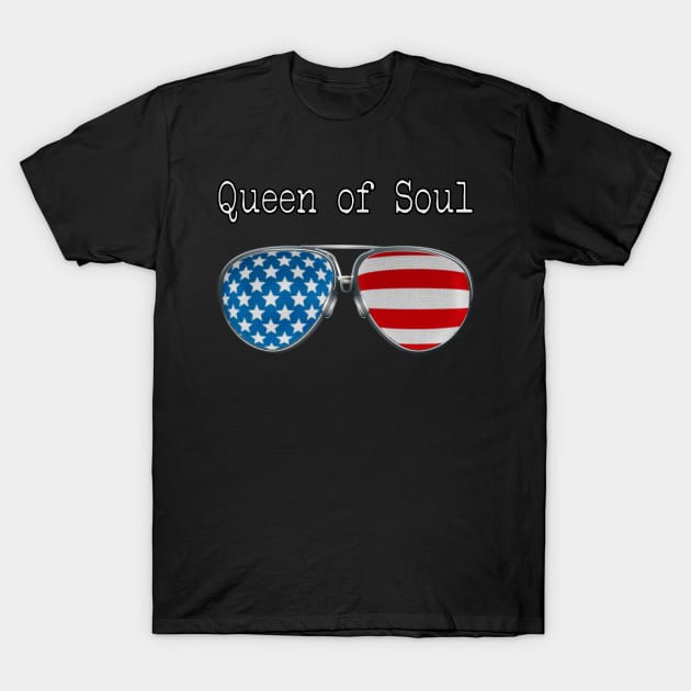 AMERICA PILOT GLASSES SOUL QUEEN T-Shirt by SAMELVES